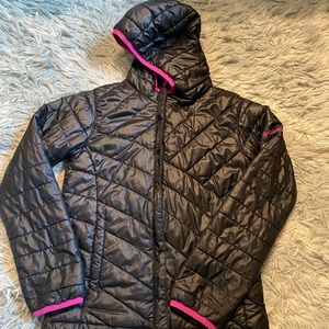 Columbia Girls Black Puffy Jacket Size M (10/12)